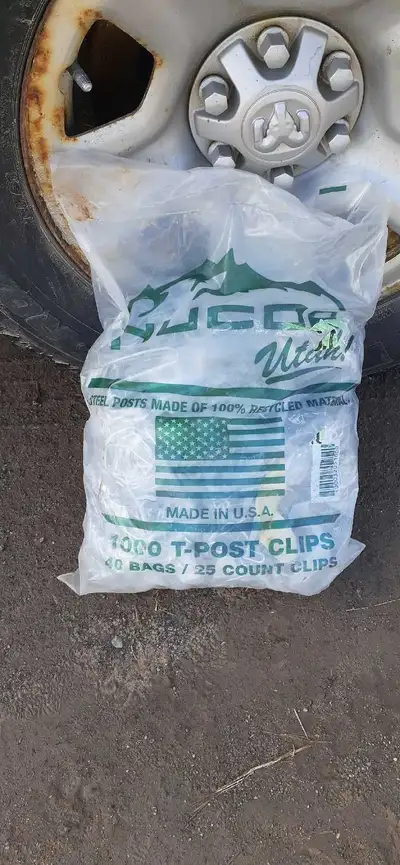 Fence wire clips for T-posts, View more
