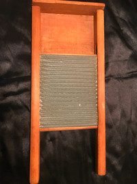 Antique/ Vintage Wood and Galvanized Metal Washboard