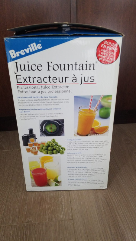 Breville Juice Fountain - Brand New in Other in Tricities/Pitt/Maple - Image 2
