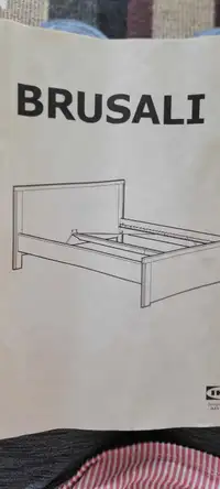 IKEA BRUSALI QUEEN BED FRAME