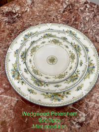 Wedgwood Petersham hand painted dishes 