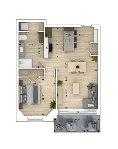 Pour le « 1er décembre 2026 » Quartier Montcalm, Condo locatif tout-inclus, cession de bail se termi...