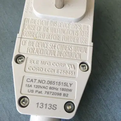 Air conditioner power cord 15 Amp, 120VAC, 1800W, View more