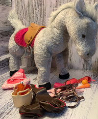 Maplelea Chinook Pony Horse with Saddle and Accessories 