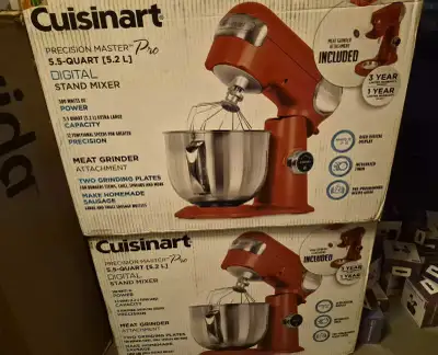 NEW Cuisinart Precision Master Pro Digital 5.5 qt Mixer +Grinder, View more