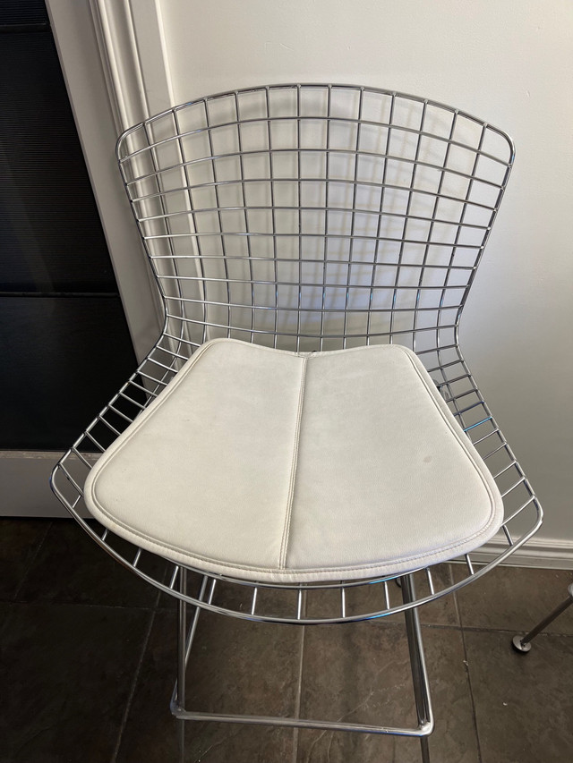 Chromed Wire Frame Bar Height stools - $120 each in Chairs & Recliners in Calgary - Image 2