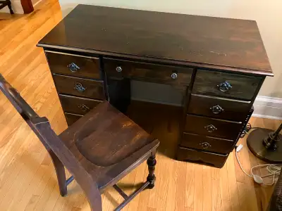 Small Solid Wood Desk, View more