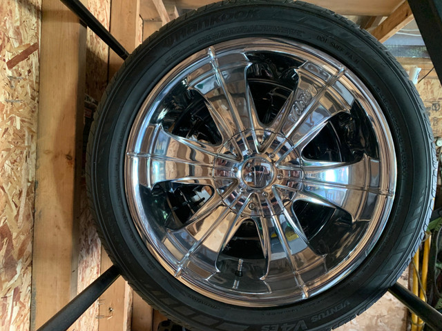 Custome chrome rims with hankook tires in Tires & Rims in Oakville / Halton Region - Image 3