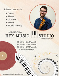 Music Lessons at HFX Music Studio