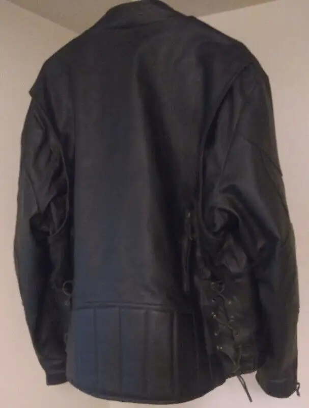 Leather Motorcycle Jacket - Men's Size Medium in Other in Chatham-Kent - Image 3