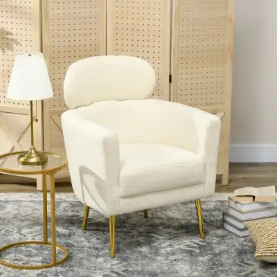 Modern high back armchair accent Chair with Detachable Headrest, View more