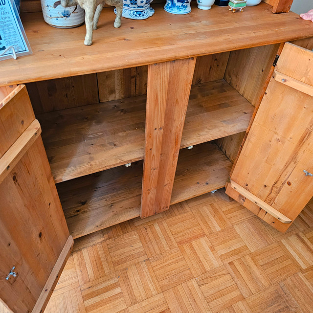 ⭐ Solid Pine Wood Hutch Cabinet - READ AD in Hutches & Display Cabinets in Edmonton - Image 2