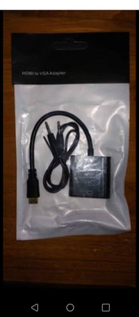 Mini HDMI (male) to VGA Adapter (female) converter video cable +