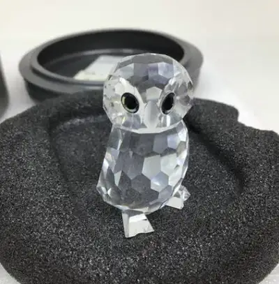 New, mint condition Swarovski Silver Crystal Owlet Figurine Original packaging with certificate, sti...