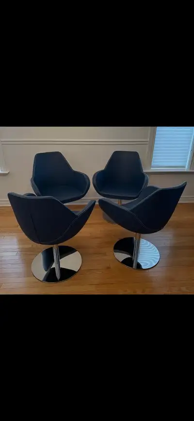ARMCHAIRS with Swivel Chrome Round Base, for home or office, View more