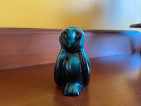 Vintage Blue Mountain Pottery Miniature Owl BMP Dog Figurines.