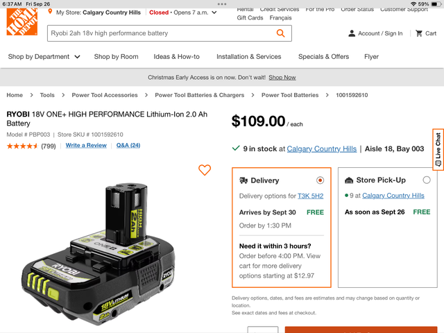 Ryobi Hp Battery (New) in Power Tools in Calgary - Image 5