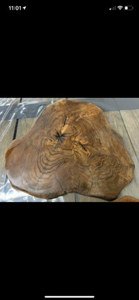 Teak root  slices/wood rounds/slab/placemats/charcuterie board 