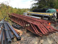 Steel 17’ web engineered joist, roof trusses, pole barn e