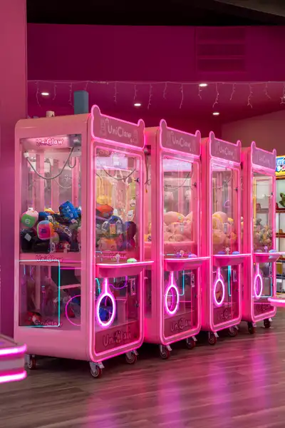 Multiple Used claw machines retired from claw machine arcade. Spec descriptions are on the 2nd pictu...