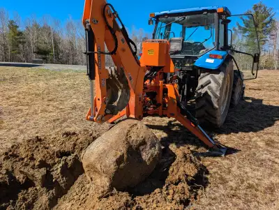 BHM-225 Heavy Duty PTO backhoe attachment. Bought this late last year for a few projects no longer n...