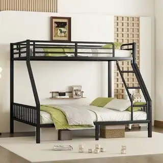 Twin XL Over Queen Metal Bunk Bed – Excellent Condition – $325, View more