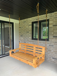 Custom made porch swings chairs benches custom furniture 
