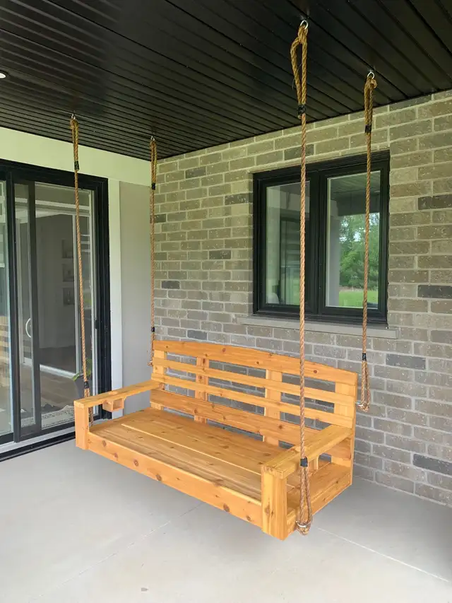 Custom made porch swings chairs benches custom furniture in Dining Tables & Sets in Markham / York Region - Image 2