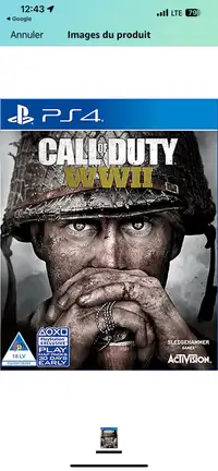 Call of duty WW2 PS4