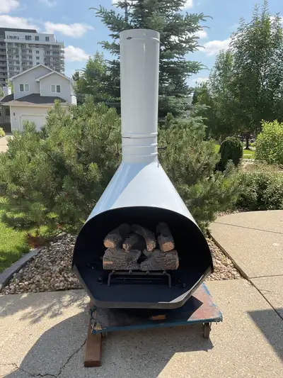 Mid Century Modern Firehood Fireplace, View more