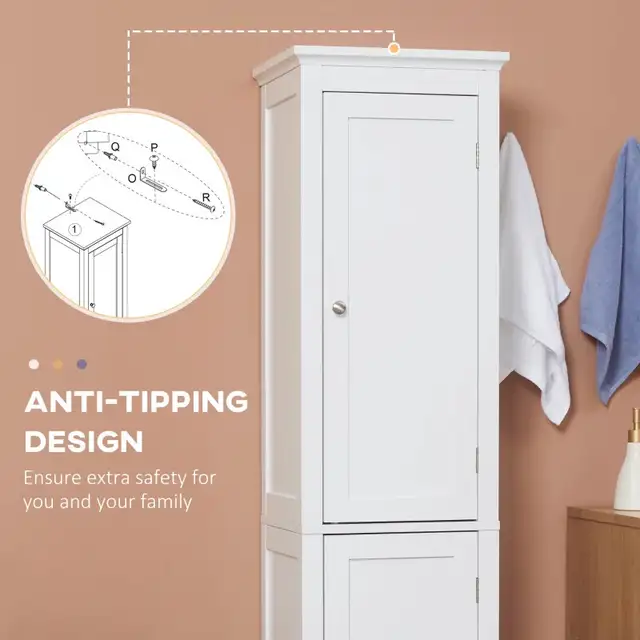 15" x 13" x 63" Tall Bathroom Cabinet, Freestanding Storage Orga in Storage & Organization in Markham / York Region - Image 7
