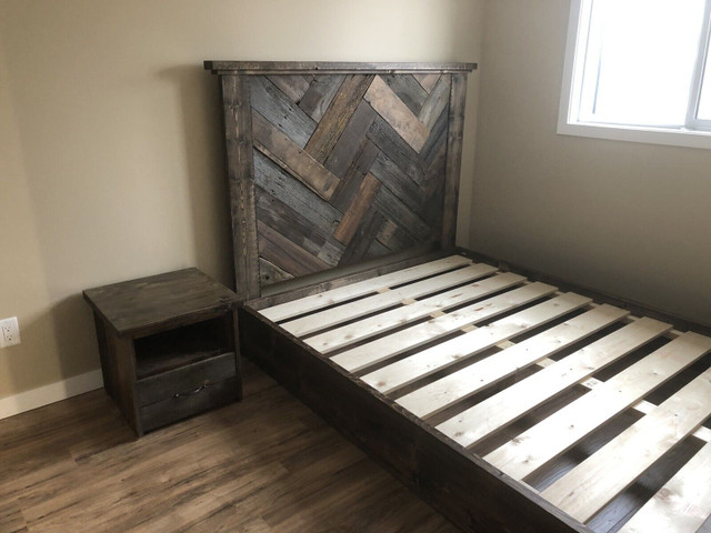 Custom beds with real barn wood in Beds & Mattresses in St. Albert - Image 4
