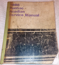 1986 Pontiac Acadian Service Manual