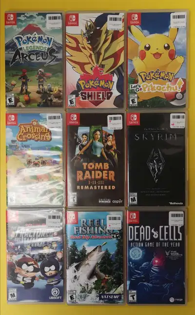 Jeux variés cassettes Switch, View more