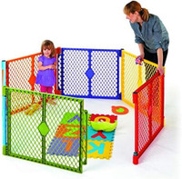 Colorful Play Yard Enclosure for Toddler/Pet