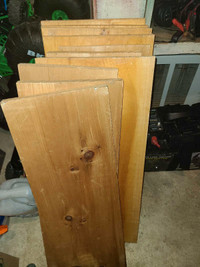 Pine shelving boards