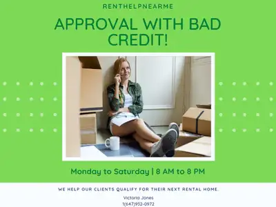 DONT LET BAD CREDIT HOLD YOU BACK FROM GETTING A RENTAL