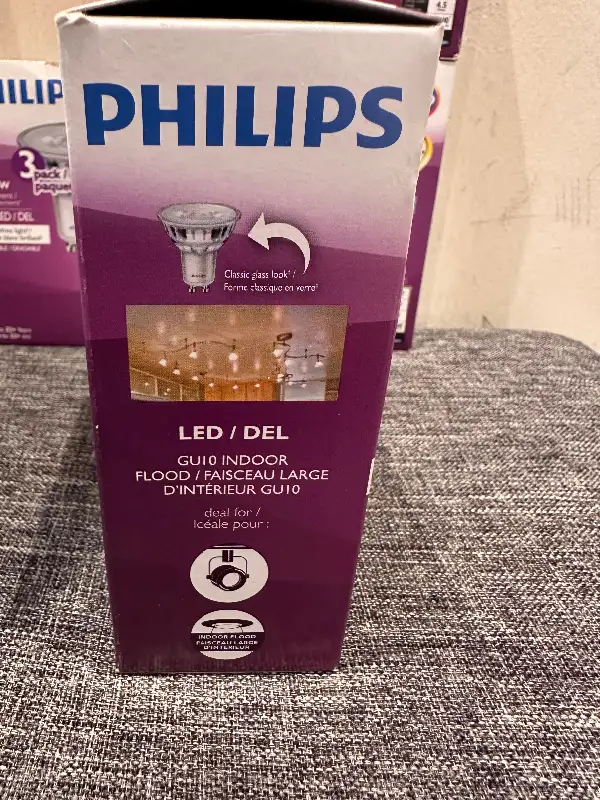 Brand new Philips LED 3 pack 50W dimmable. in Indoor Lighting & Fans in Markham / York Region - Image 5