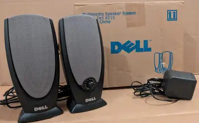✅ Dell A215 Desktop Multimedia Speakers BRAND NEW, View more