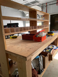 Custom Wood Workbench 