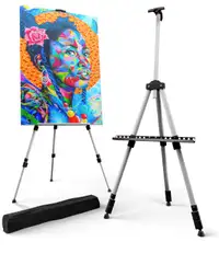 T-SIGN 66 Inch Artist Easel Stand, Upgrade Art Paint Easle Alumi