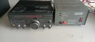 Yaesu HF all mode 100 watt mobile transceiver with 12 Amp DC power supply. $220.00 Dentron Super tun...