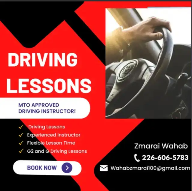 Driving Lessons - MTO Approved driving Instructor!
