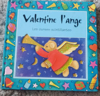 Livre cartonné scintillant pour enfant  : valentine l'ange