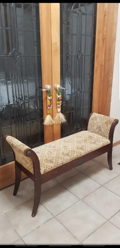 UPHOLSTERED ACCENT BENCH!**(FREE DELIVERY!!)**, View more