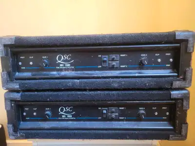 For sale is one used QSC MX 1500 Dual Monaural Amplifier, perfect for professional audio setups. Tis...