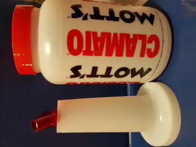 Vintage 1980s Clamato Juice bar accessory .. juice container, View more