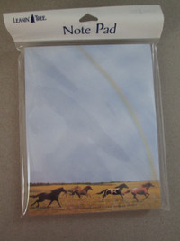 note pad with horse motif (4 1/2 x 5 3/4 - 60 pages)