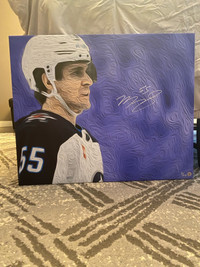 Large Mark Scheifele autographed limited edition canvas with COA