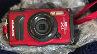 $500 NEW OM SYSTEM Tough TG-7 Digital Camera - Red